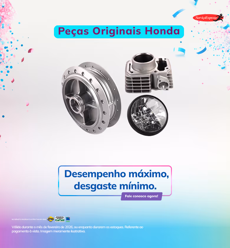 Banner Fevereiro 2026 Moto-Way Honda Oficina Peças Originais