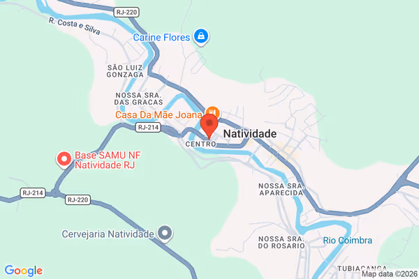 Mapa da localização - Natividade