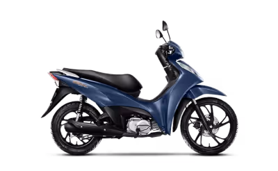 Biz 125 - Azul Metálico - Mat Noturno Blue Metallic