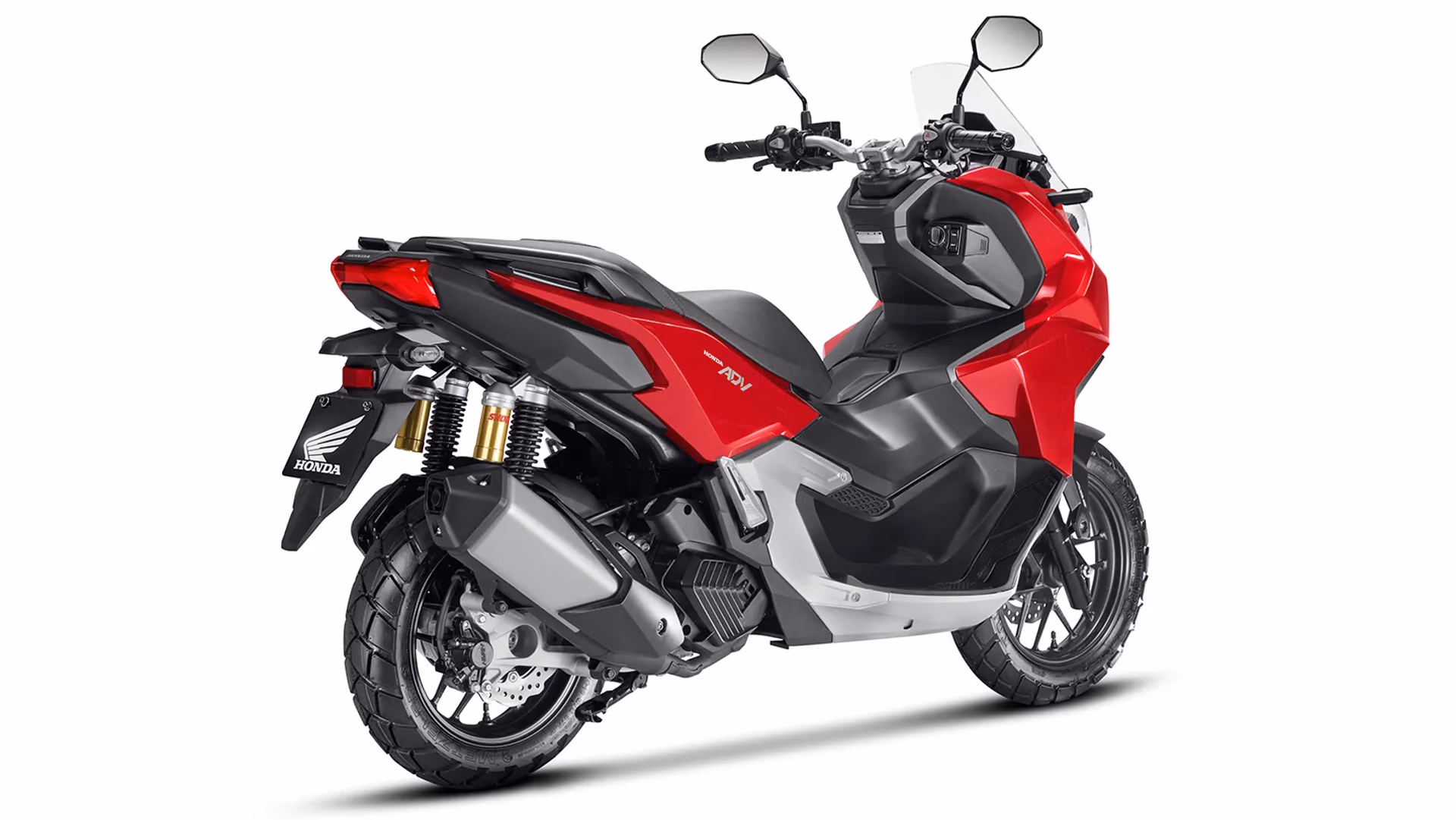 Honda ADV vermelha vista lateral traseira direita - 6 de 8