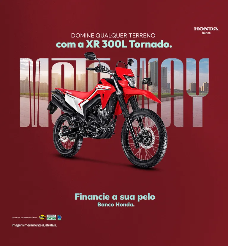 Banner Moto Way Honda Financiamento XR 300L Tornado
