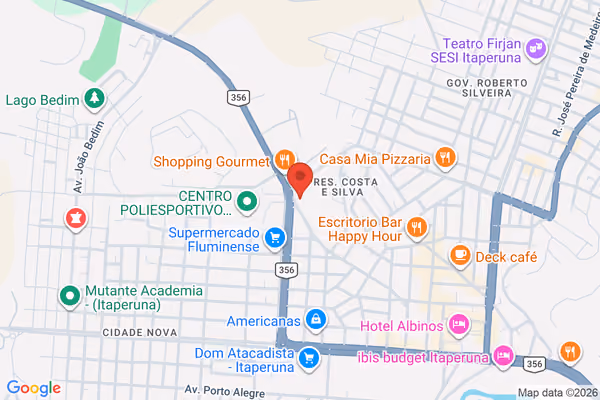Mapa da localização - Itaperuna (Matriz)