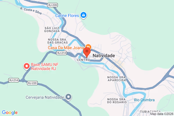 Mapa da localização - Natividade